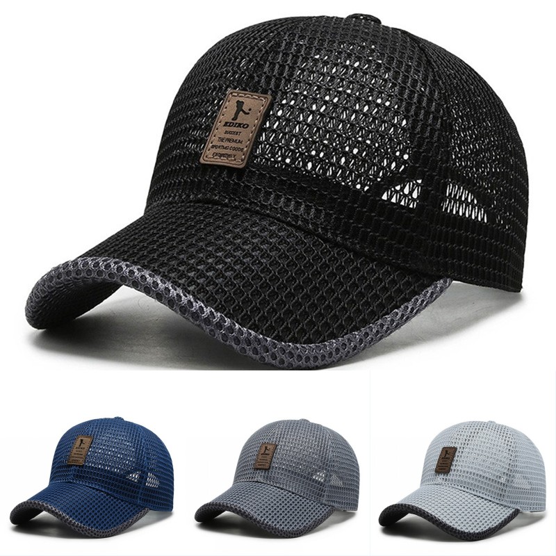 Running Cap Mesh - Letter Printed Quick Drying Running Sunhat