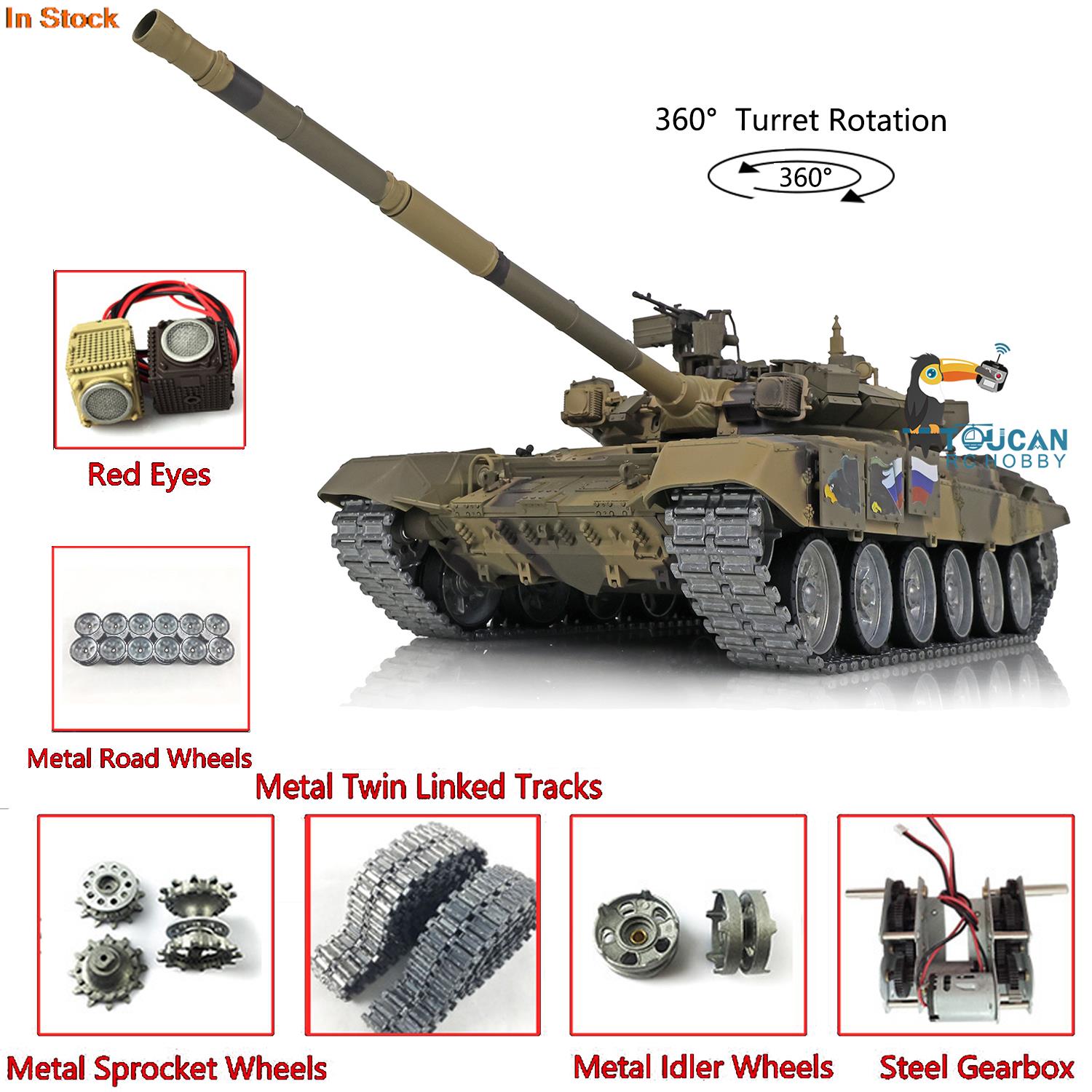 HENG LONG 1/16 7.0 T90 Remote  - Running Gear Box recension och pris