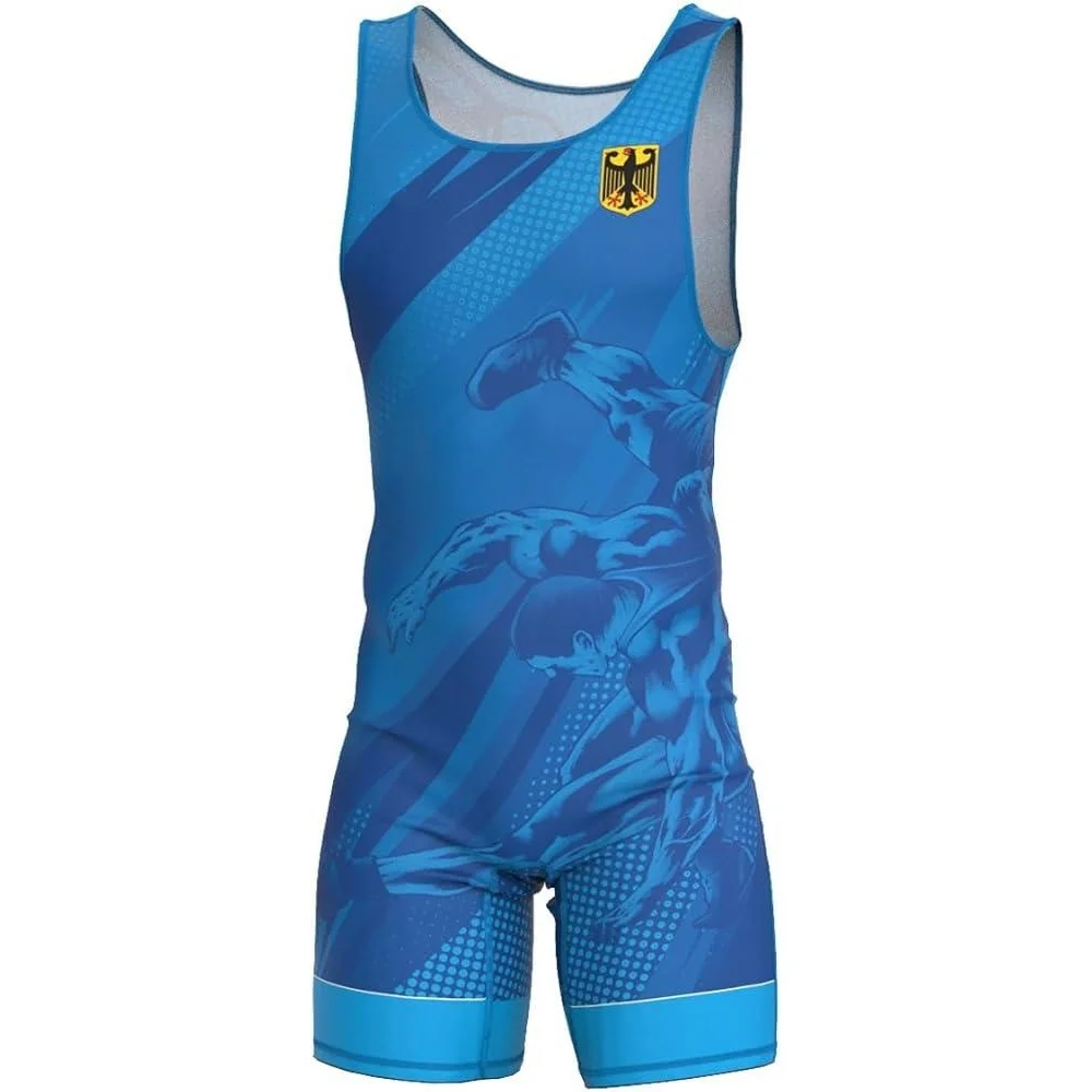 Mens Wrestling Singlet Uniform - Running Gear Train recension och pris