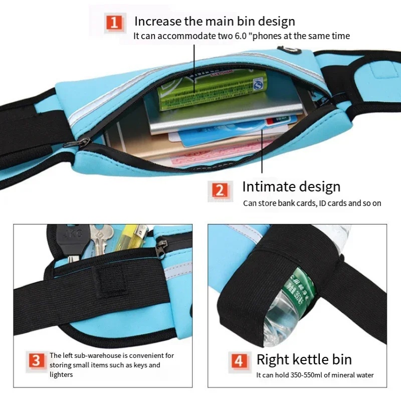 Lightweight Sports Waist Fanny - Running Gear To Hold Phone recension och pris
