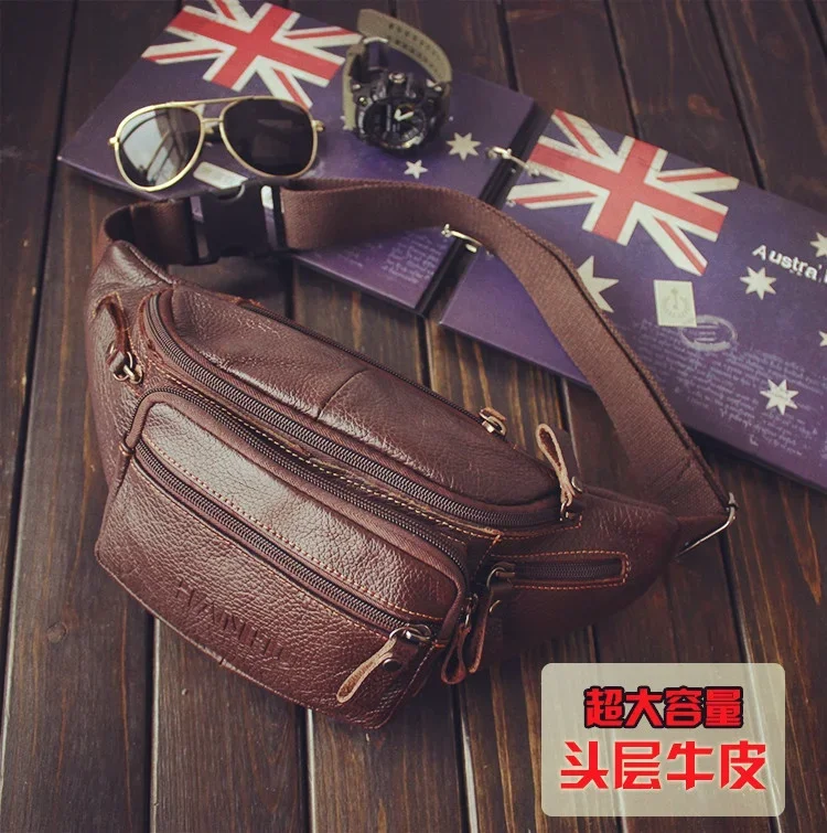 Genuine Cowhide Leather Waist  - Running Gear To Hold Phone recension och pris