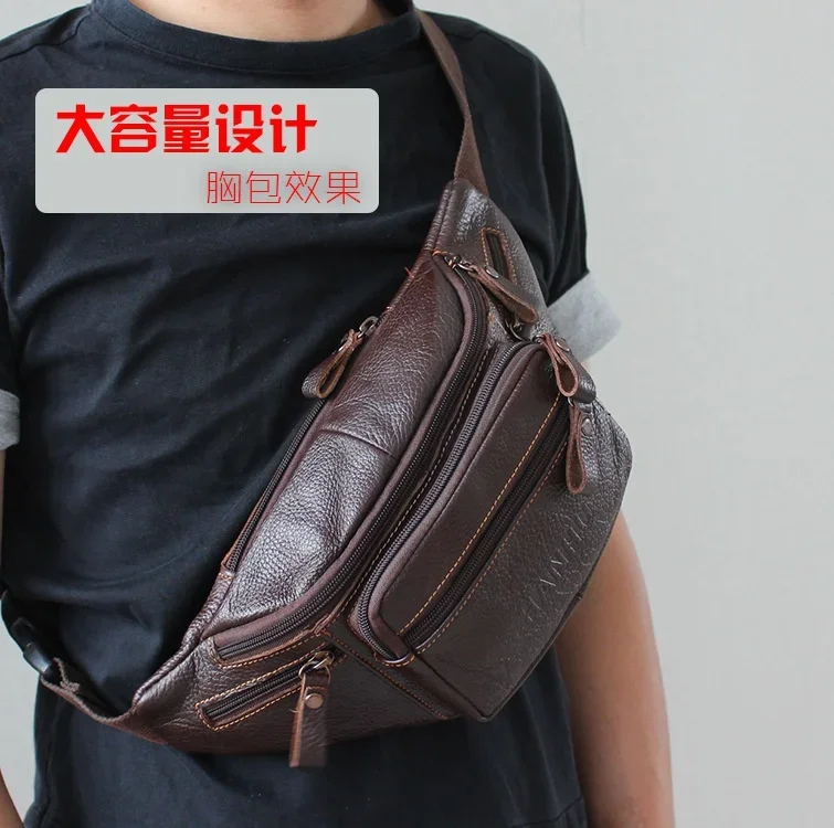 Genuine Cowhide Leather Waist  - Running Gear To Hold Phone recension och pris